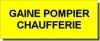 Plaque normée "GAINE POMPIER CHAUFFERIEr" en PVC 150*50 mm ou vinyle