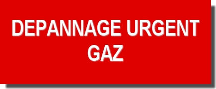 Plaque normée "DEPANNAGE URGENT GAZ"  200*100 mm